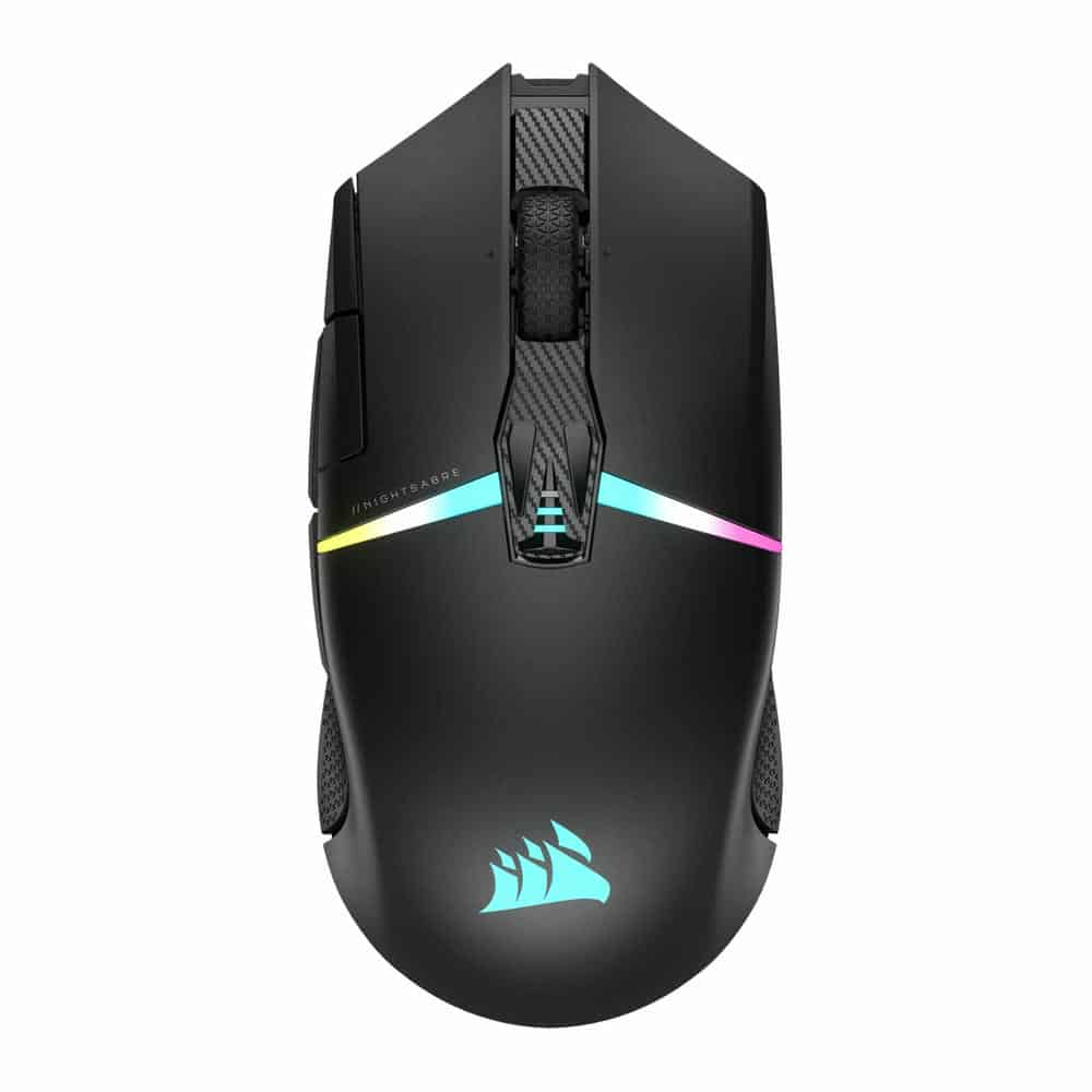 (image for) Corsair NIGHTSABRE WIRELESS Ambidextrous Optical Gaming Mouse